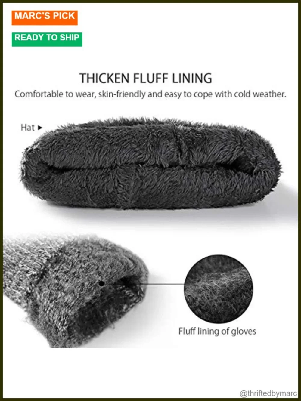 Winter 3 in 1 Set Touch Screen Gloves Knitted Beanie Hat Long Scarf